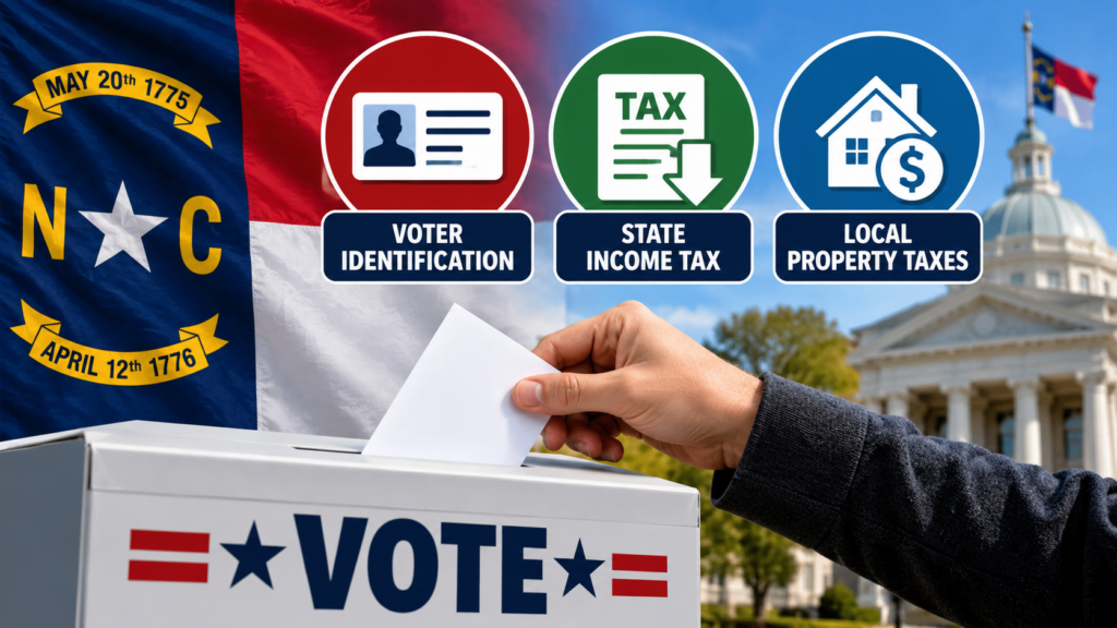 North Carolina Election 2026: Voters to Decide on 3 Major Constitutional Amendments November 3
